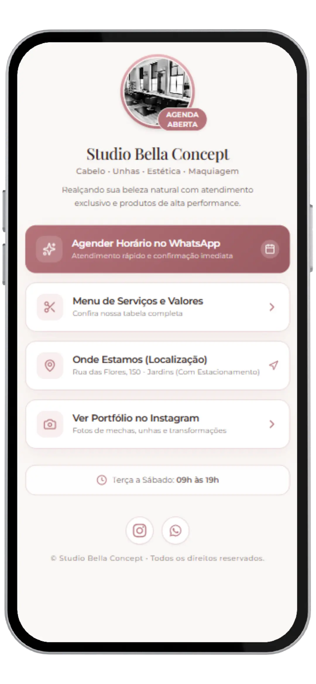 Tabela & Vitrine #Salão01